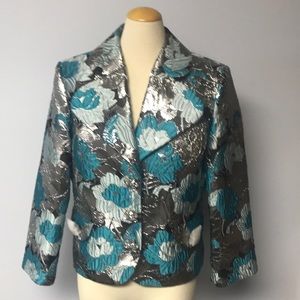 Michael Kors Collection Aqua/Silver Jacket